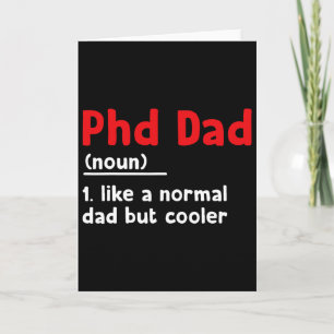 PhD-Vater-Definition Sarkastisch Lustig Abschluss Karte