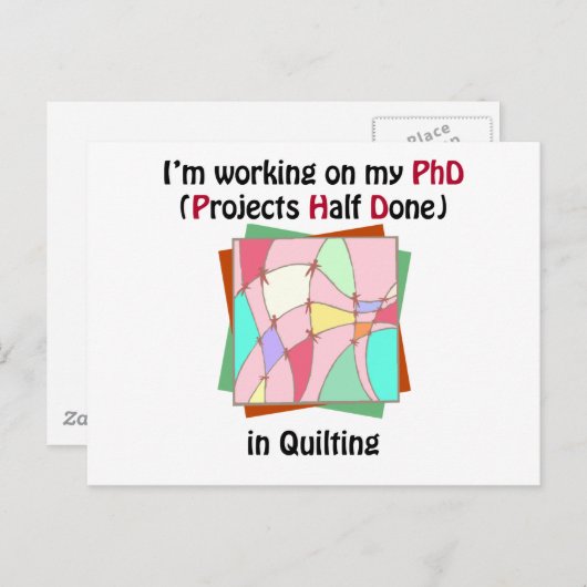 PhD verlassen Postkarte (Vorne/Hinten)