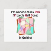 PhD verlassen Postkarte (Vorderseite)