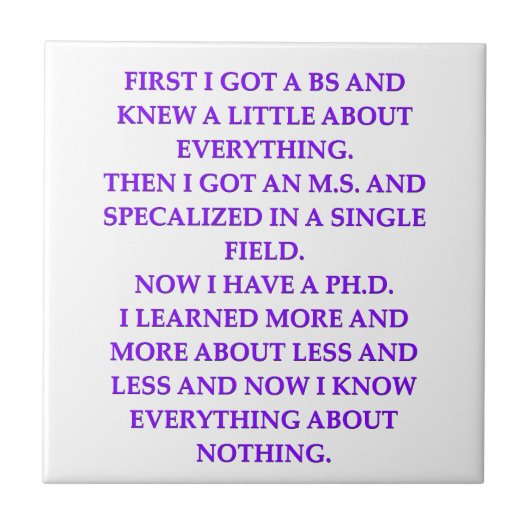 phd-Witz Fliese (Vorderseite)