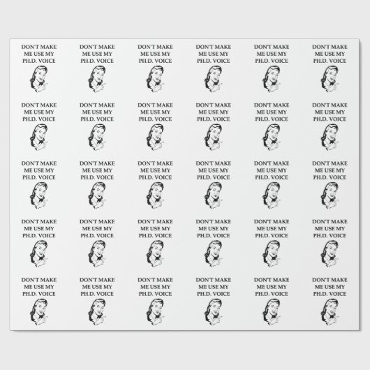 phd-Witz Geschenkpapier (Flach)