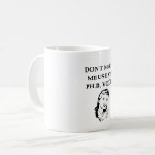 phd-Witz Kaffeetasse (Vorderseite Links)
