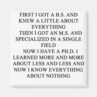 PHD-Witz Magnet