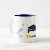 Phd_. zerteilt zweifarbige tasse (Vorderseite Links)