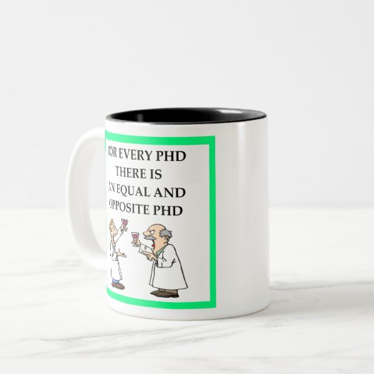 PHD ZWEIFARBIGE TASSE (Vorderseite Links)