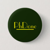 PhDone Grün/Gelb Button (Vorderseite)