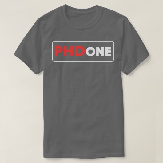 PhDone Postgraduate-Geschenk T-Shirt (Design vorne)