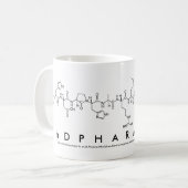 PhDPharmaist Peptidsatz-Tasse Kaffeetasse (Vorderseite Links)