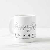 PhDPhysicist Peptidsatz-Tasse Kaffeetasse (Vorderseite Links)