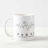 PhDScientist Peptidsatz-Tasse Kaffeetasse (Links)