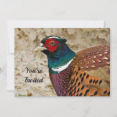 Pheasant 3 Einladung zum Geburtstag (Vorderseite)