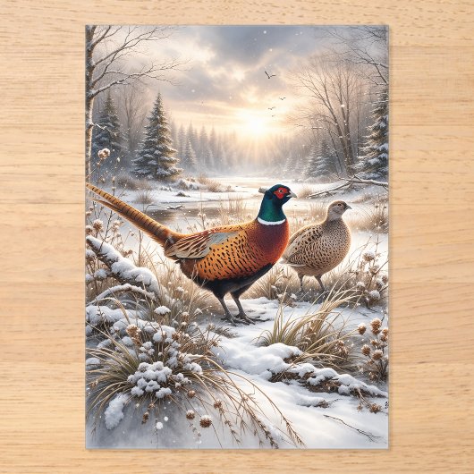 Pheasant  acryleinladungen (Vorderseite)