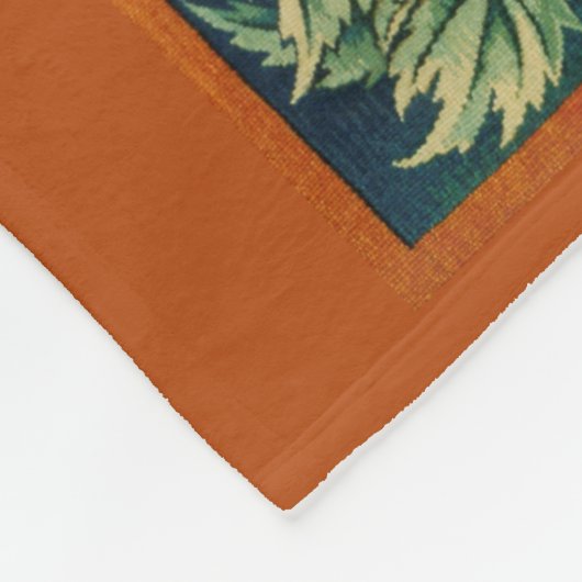 Pheasant Bird in a Tree (von William Morris) Fleecedecke (Ecke)