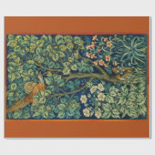 Pheasant Bird in a Tree (von William Morris) Geschenkpapier (Flach)