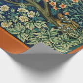 Pheasant Bird in a Tree (von William Morris) Geschenkpapier (Ecke)