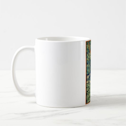 Pheasant Bird in a Tree (von William Morris) Kaffeetasse (Links)