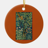 Pheasant Bird in a Tree (von William Morris) Keramik Ornament (Vorne)