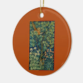 Pheasant Bird in a Tree (von William Morris) Keramik Ornament (Links)