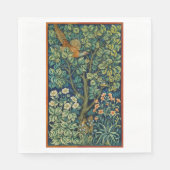 Pheasant Bird in a Tree (von William Morris) Serviette (Vorderseite)
