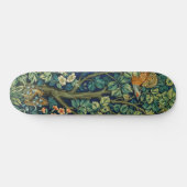 Pheasant Bird in a Tree (von William Morris) Skateboard (Horizontal)