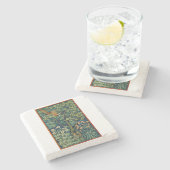 Pheasant Bird in a Tree (von William Morris) Steinuntersetzer (Seitenansicht)