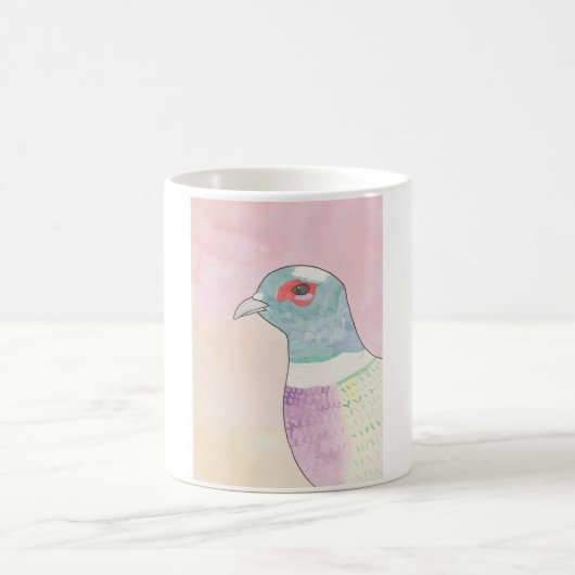 Pheasant bird watercolor painting kaffeetasse (Mittel)