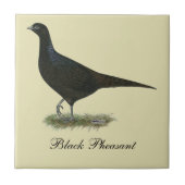 Pheasant Black Hen Fliese (Vorderseite)
