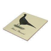 Pheasant Black Hen Fliese (Seite)