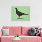 Pheasant Black Hen Leinwanddruck (Insitu (Wohnzimmer))