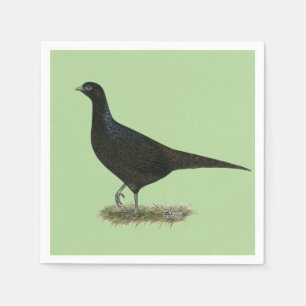 Pheasant Black Hen Serviette