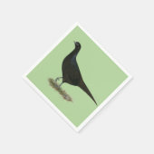 Pheasant Black Hen Serviette (Ecke)