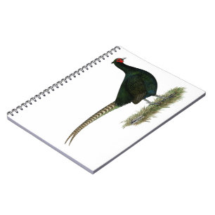 Pheasant Black Rooster Notizblock