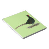 Pheasant Black Rooster Notizblock (angewinkelt)