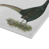 Pheasant Black Rooster Schneidebrett (Ecke)