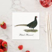 Pheasant Black Rooster Serviette (Beispiel)