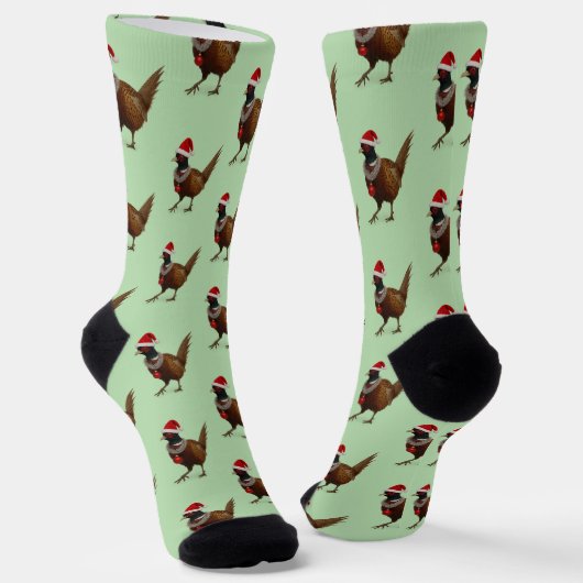 Pheasant Christmas socks - perfect stocking filler Socken (Gewinkelt)