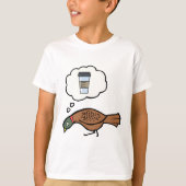 Pheasant dreams of coffee T-Shirt (Vorderseite)