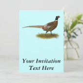 Pheasant Einladung (Stehend Vorderseite)