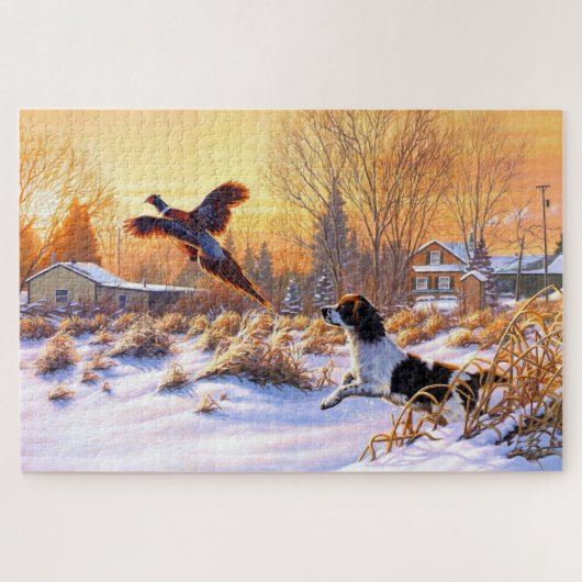 Pheasant ermutigt zu fliegen puzzle (Horizontal)