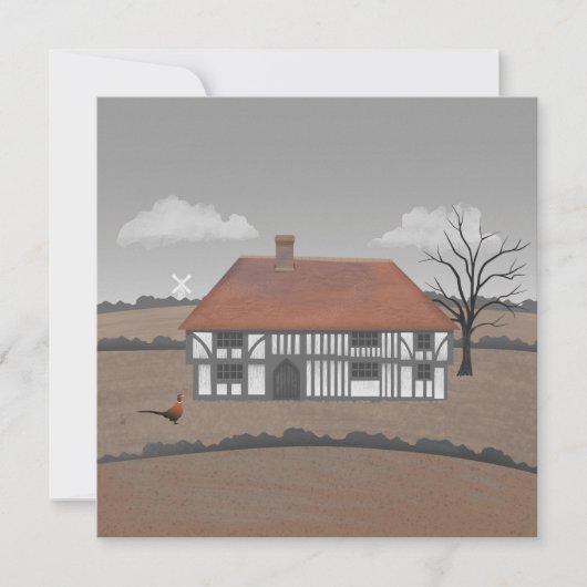 Pheasant Farmhouse Card (Vorderseite)