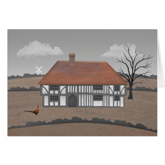 Pheasant Farmhouse Card (Vorderseite (Horizontal))