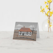 Pheasant Farmhouse Karte (Gelbe Blume)