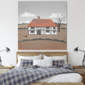 Pheasant Farmhouse Leinwanddruck (Insitu (Schlafzimmer))