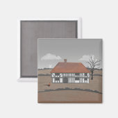 Pheasant Farmhouse Magnet (Vorderseite/Rückseite)