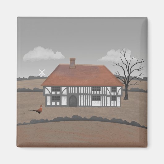 Pheasant Farmhouse Magnet (Vorne)
