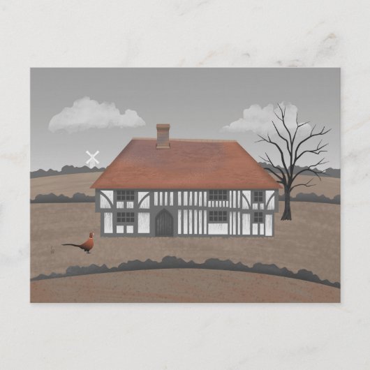 Pheasant Farmhouse Postkarte (Vorderseite)