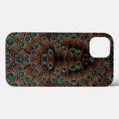 Pheasant Feather Fractal Design Case-Mate iPhone Hülle (Rückseite (Horizontal))