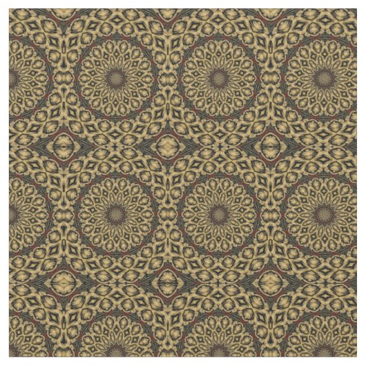 Pheasant Feather Kaleidoscope Fabric Stoff (Nahaufnahme)