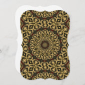 Pheasant Feathers Kaleidoscope Einladung (Vorne/Hinten)