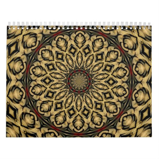 Pheasant Feathers Kaleidoscope Kalender (Titelbild)